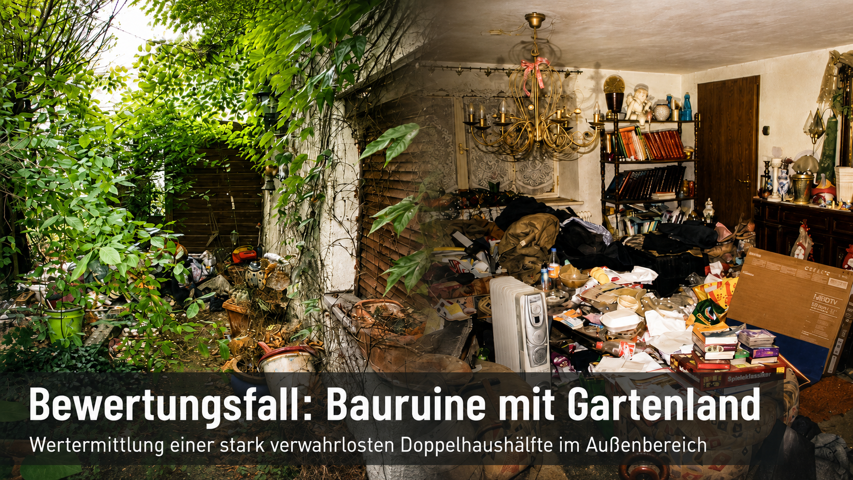 Wenn der Gebäudewert 0 € beträgt: Verkehrswertermittlung einer ruinösen Doppelhaushälfte